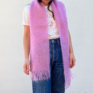 Bright Lilac Mohair scarf
