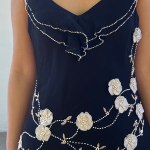 Assym Floral Cocktail Dress