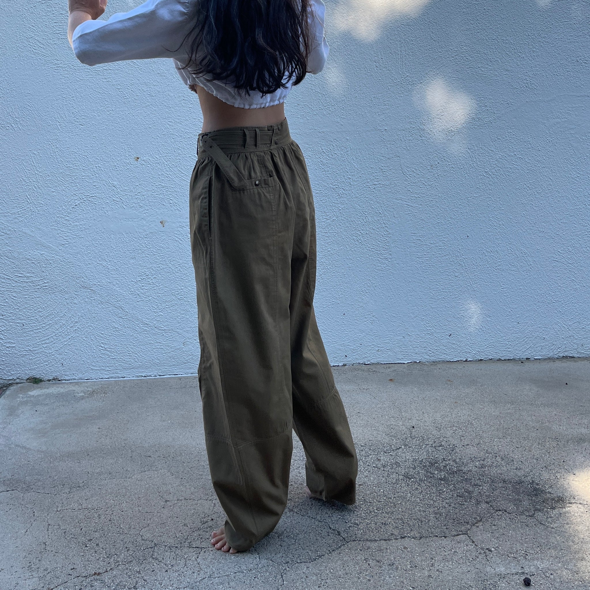 Alberta Ferretti Poplin Pants