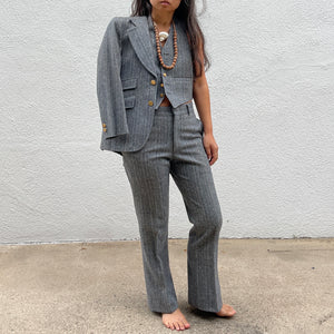 Pierre Cardin Herringbone Tweed 3Pc
