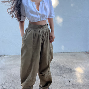 Alberta Ferretti Poplin Pants
