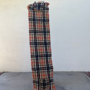 Plaid Mohair scarf
