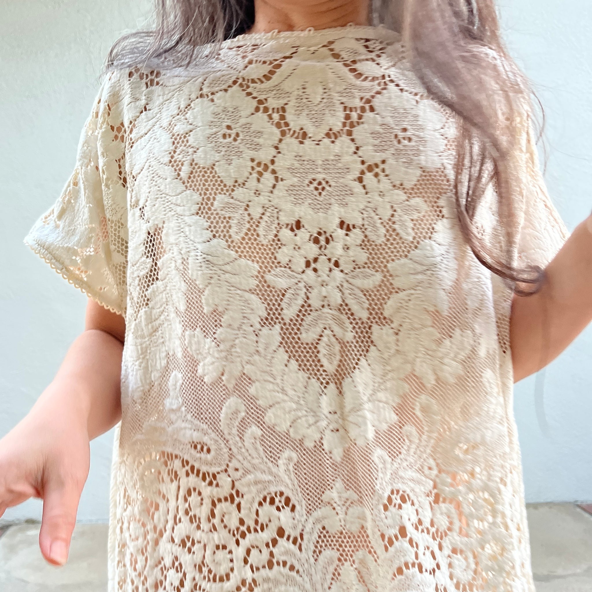 TRS Lace Tablecloth Coverup