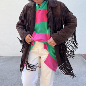 Suede Fringe Jacket