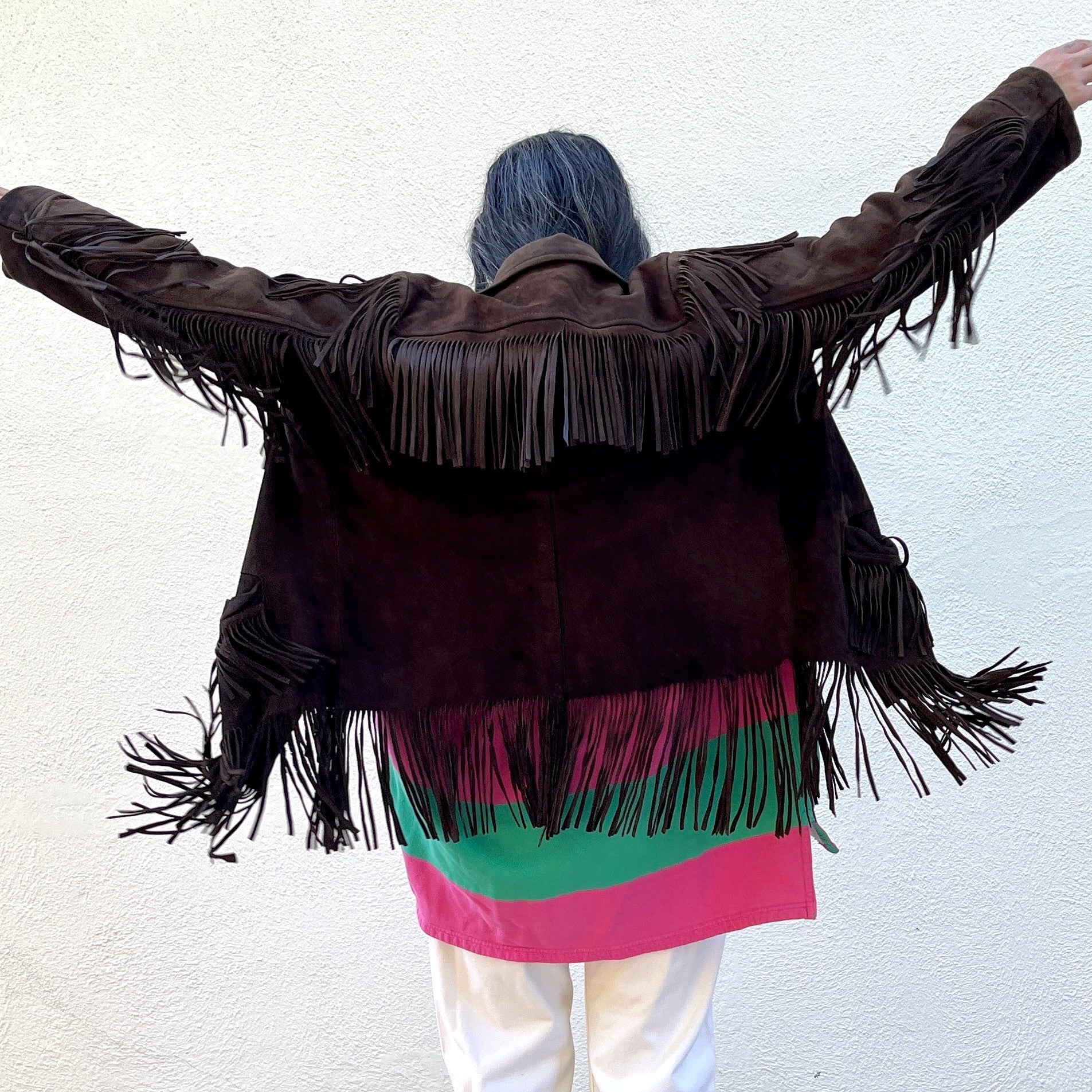 Suede Fringe Jacket