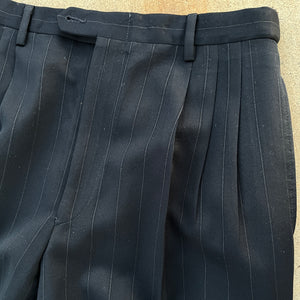 Wool Pinstripe Trousers