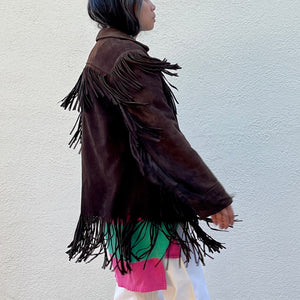 Suede Fringe Jacket