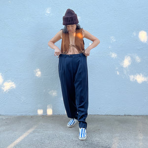 Wool Pinstripe Trousers