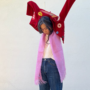 Bright Lilac Mohair scarf