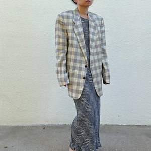 YSL Plaid Blazer