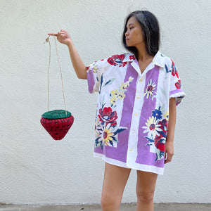L/XL Tablecloth Shirt - Bouquet