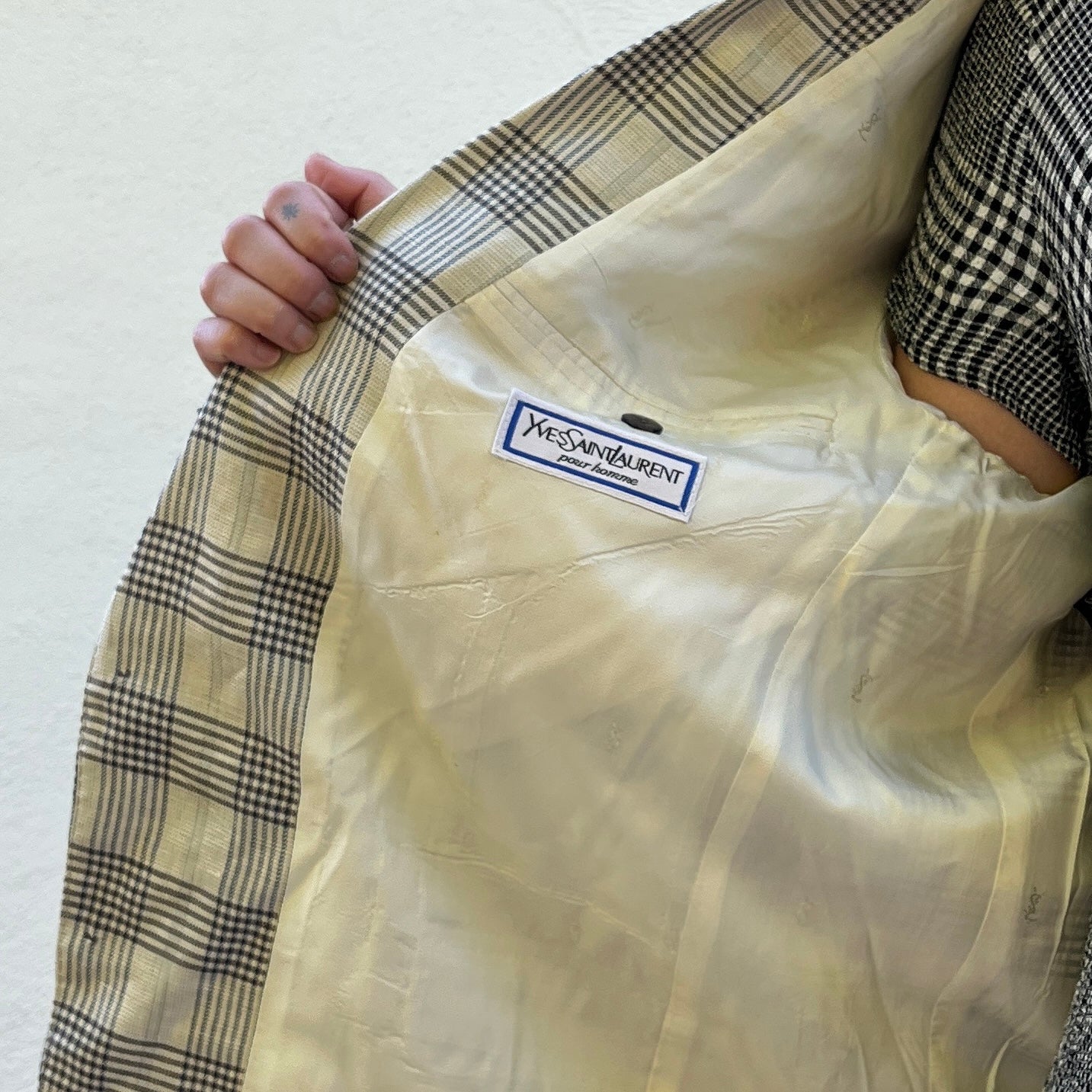 YSL Plaid Blazer