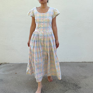 Cotton Plaid Dress