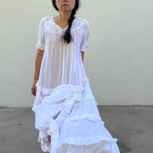 Cotton Tiered Dress