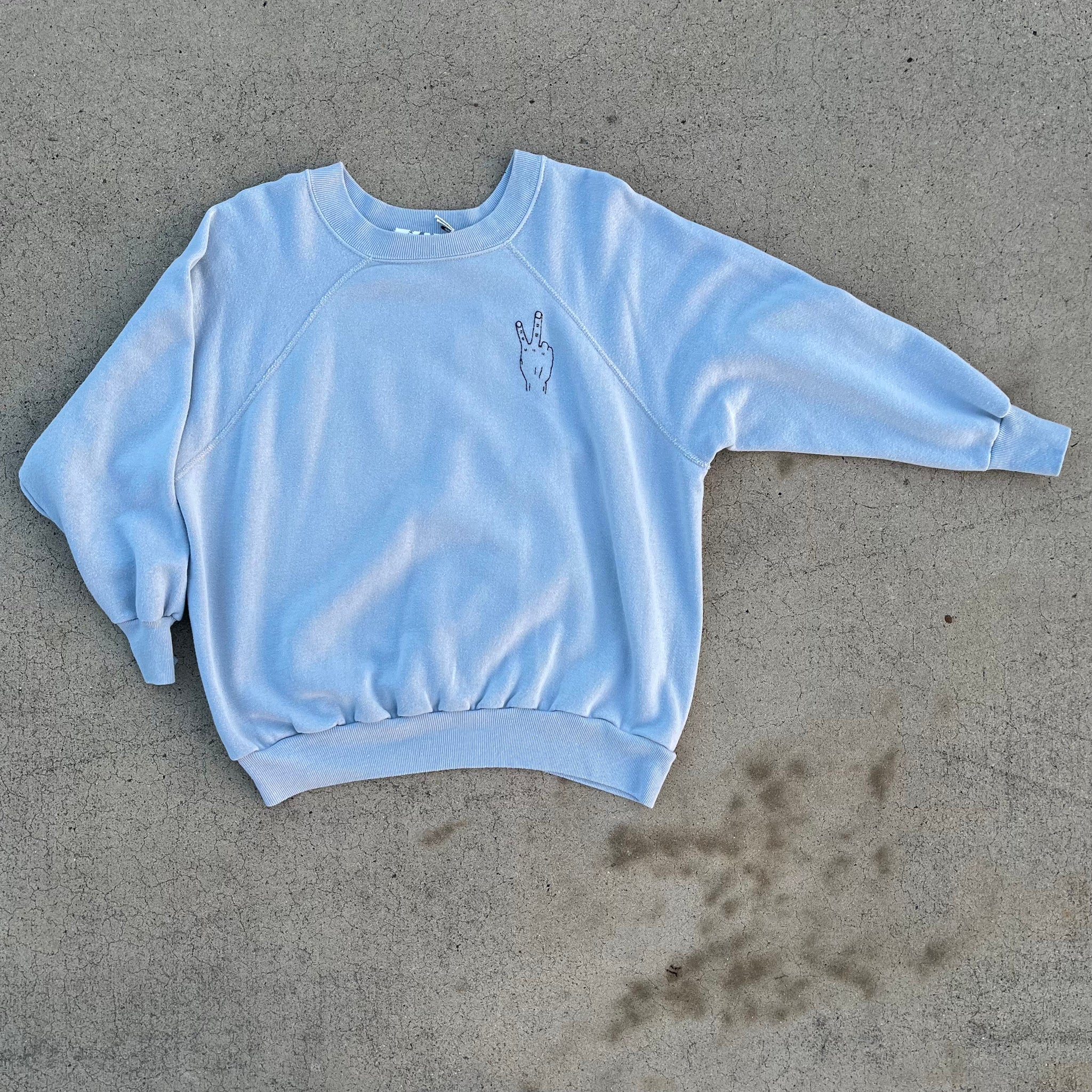 Baby blue 2025 sweatshirt