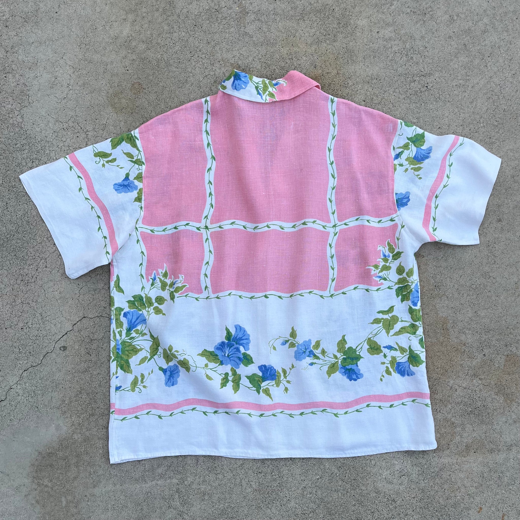 L/XL Tablecloth Shirt - Morning Glory