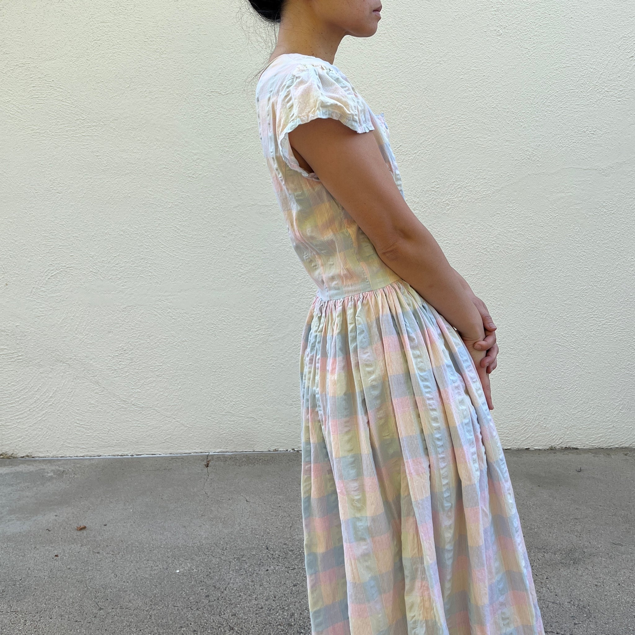 Cotton Plaid Dress