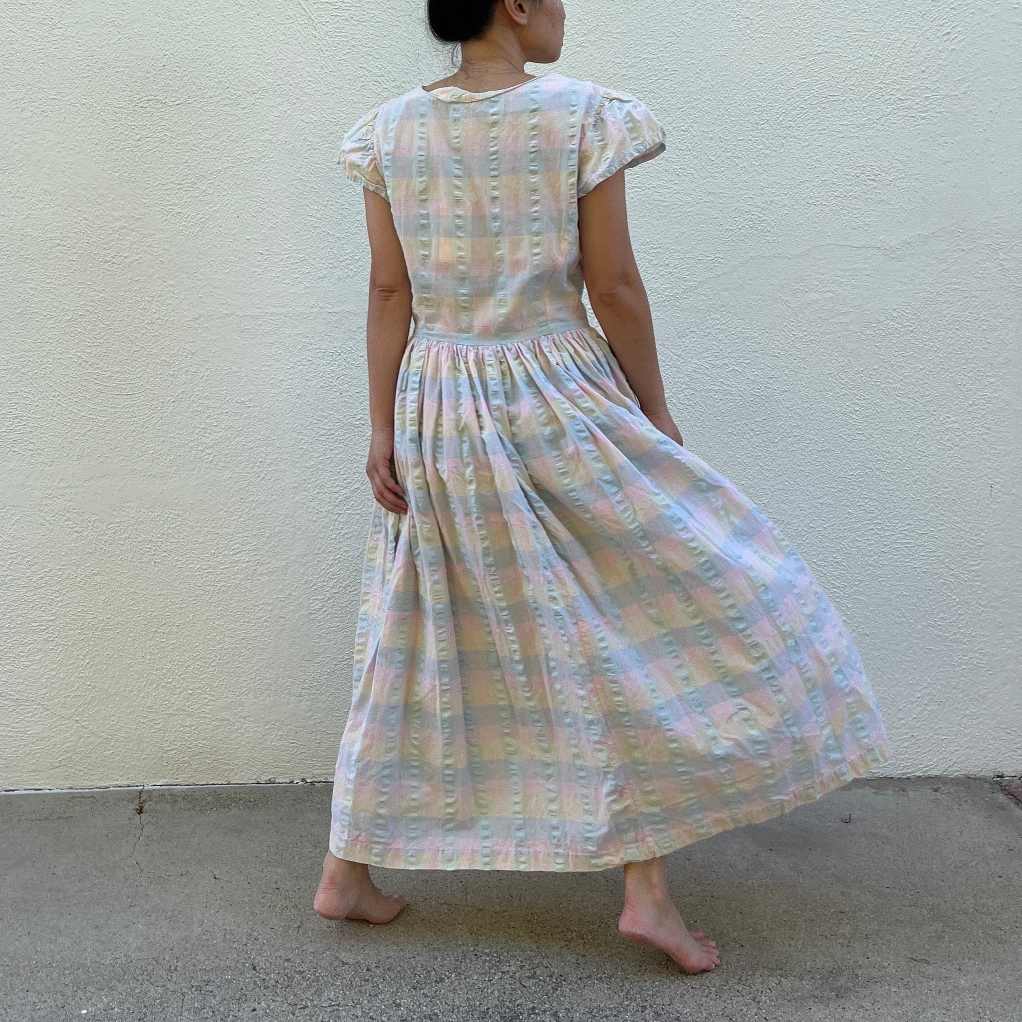 Cotton Plaid Dress