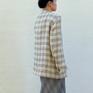 YSL Plaid Blazer