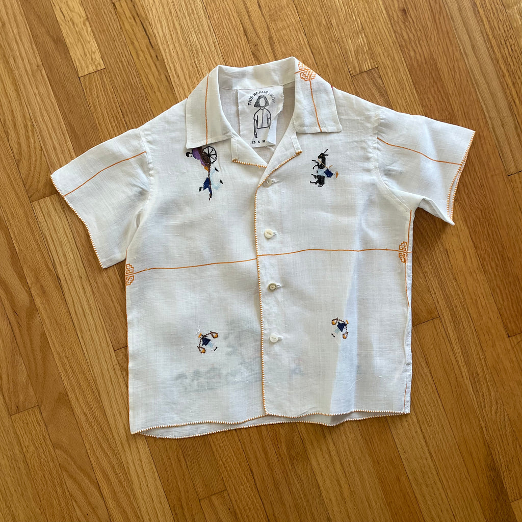 Kids Tablecloth Shirt - China Cross Stitch