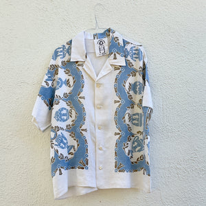 M/L Tablecloth Shirt - Greek Vase