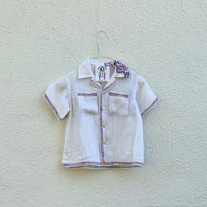 Kids Tablecloth Shirt - Border Cross Stitch