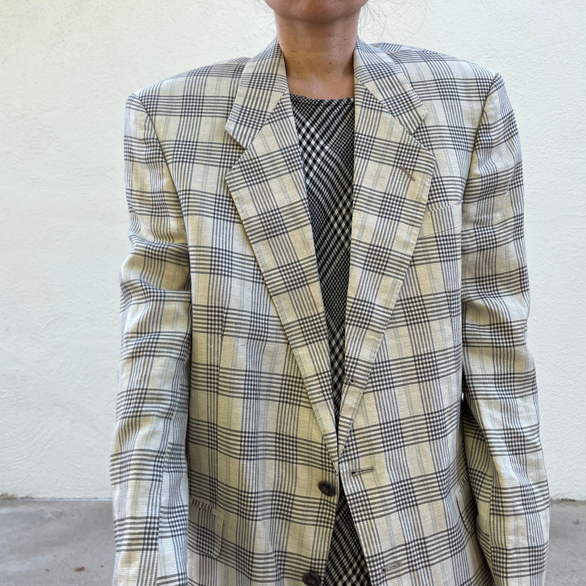YSL Plaid Blazer