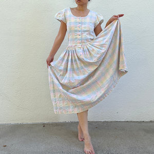 Cotton Plaid Dress