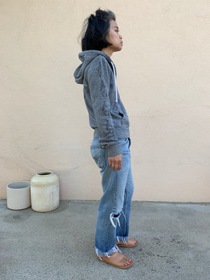 TRS SMILE Heather Grey Hoodie Sweatshirt