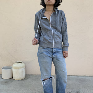 TRS SMILE Heather Grey Hoodie Sweatshirt