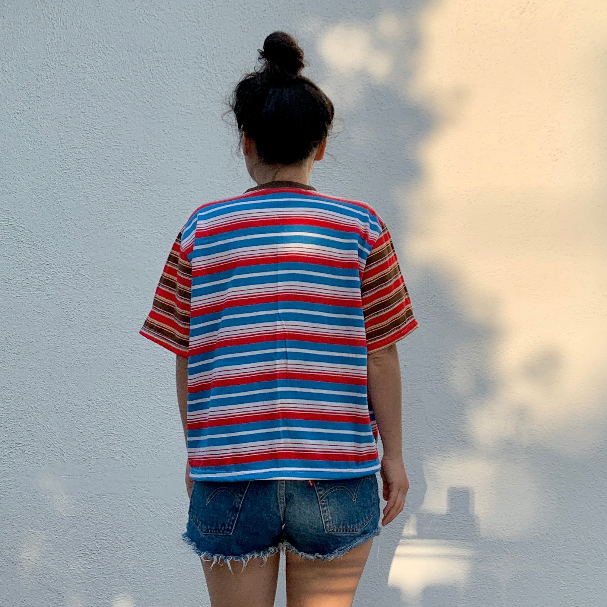 2-Pocket Tee - Mixed Stripe