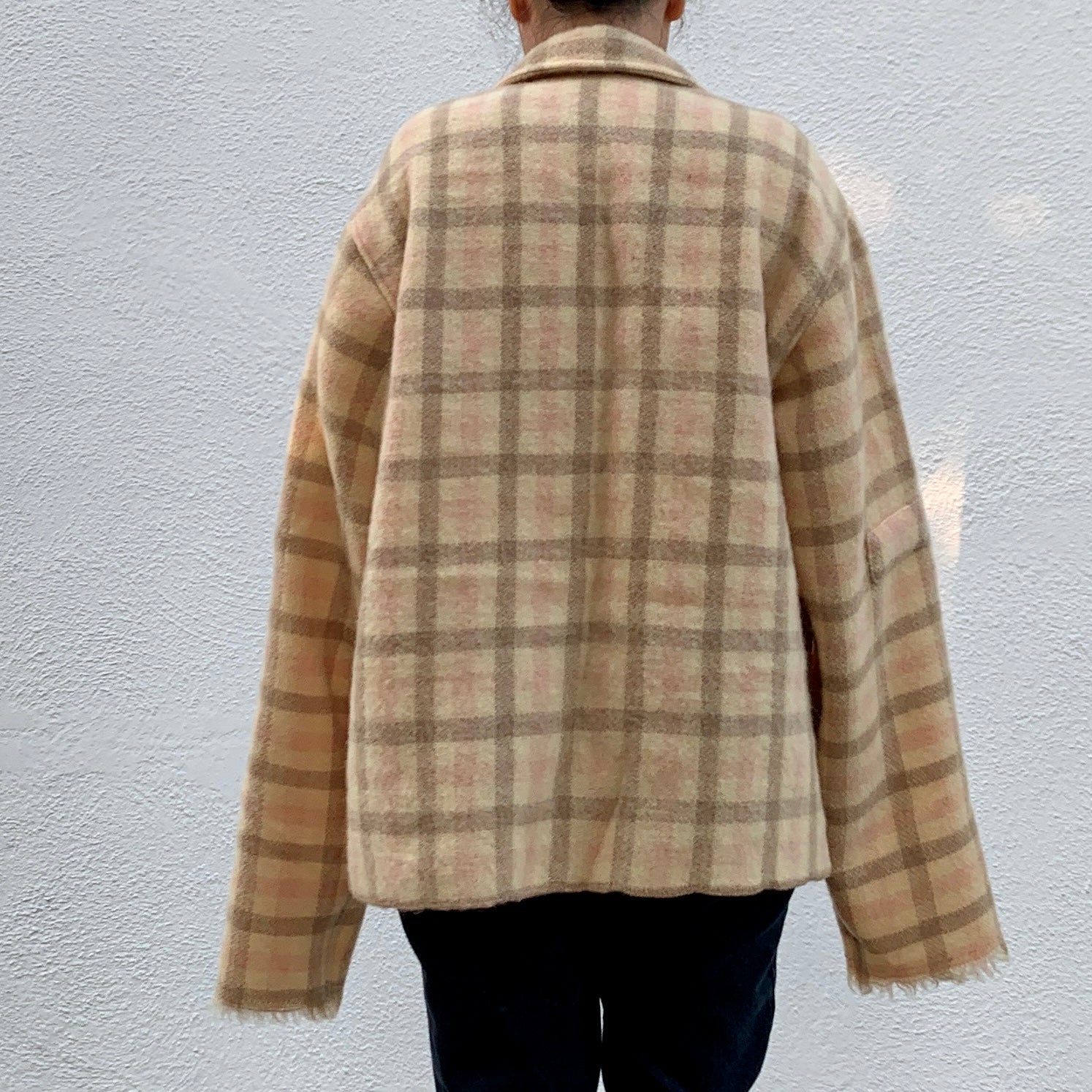 M/L Blanket Jacket - Pink/Brown