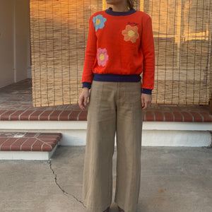 Betty Sweatshirt- Quilted appliqué