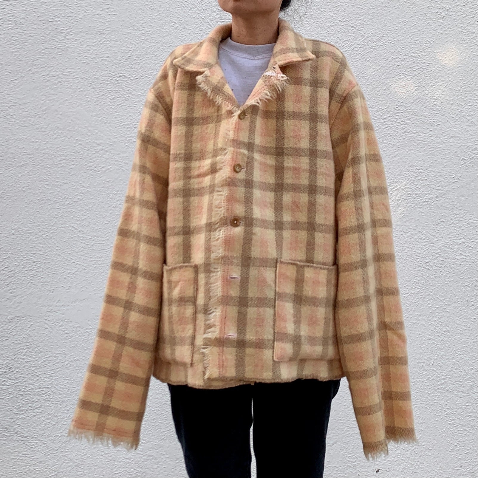 M/L Blanket Jacket - Pink/Brown