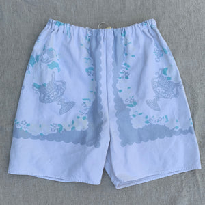 Tablecloth Shorts - English Garden Border