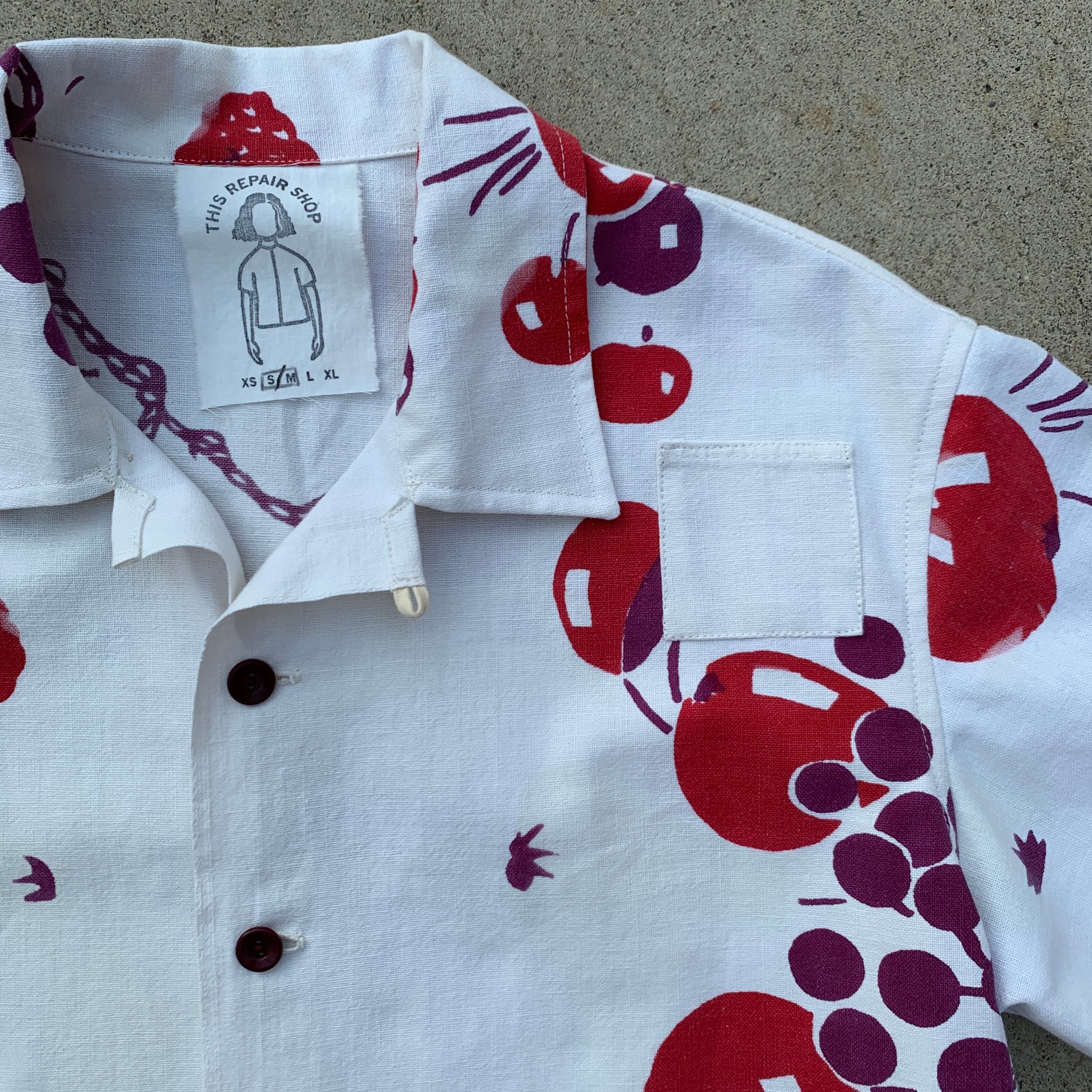S/M Tablecloth Shirt - Cherry Bomb