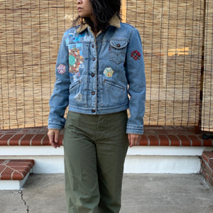 Denim Jacket- Quilted appliqué