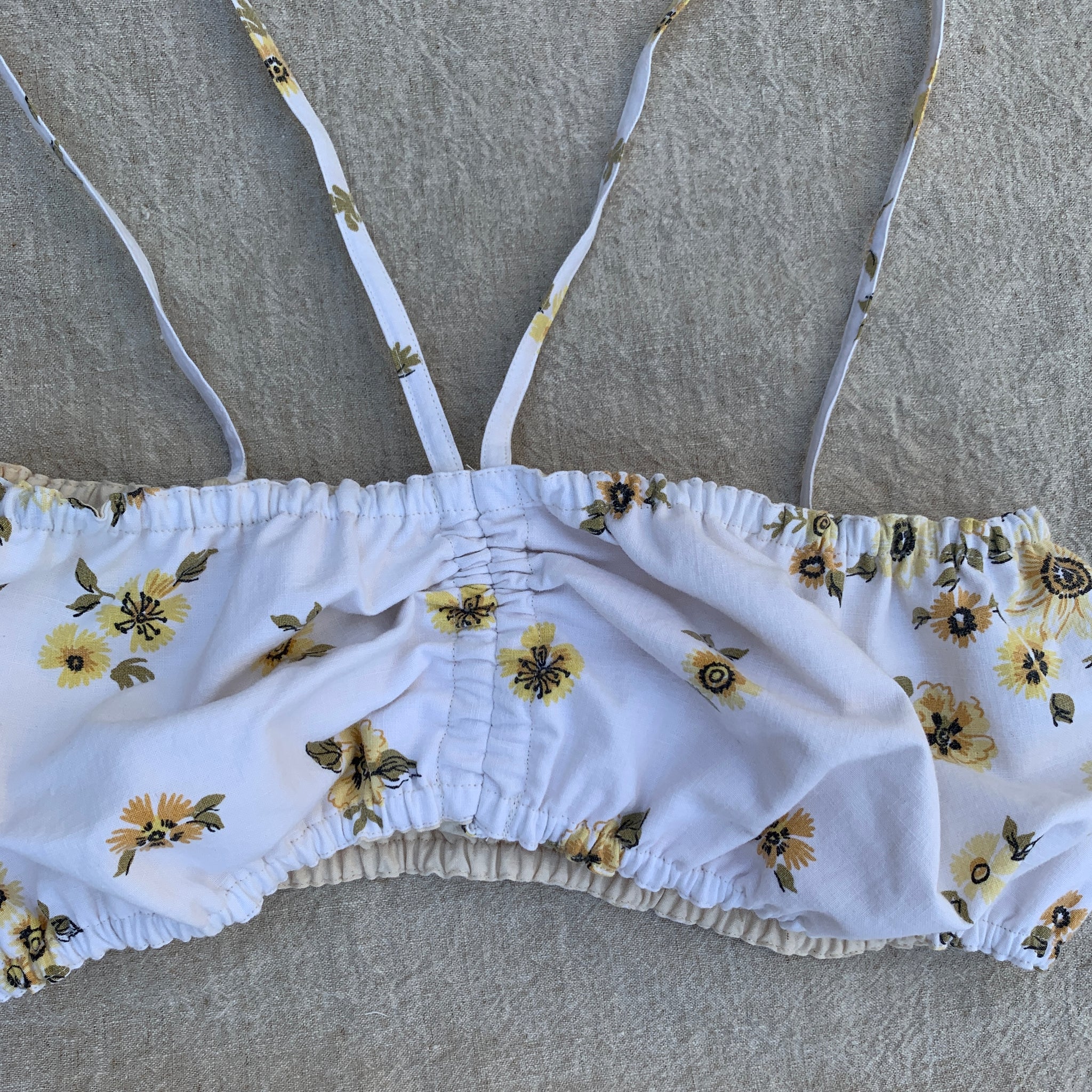 Tablecloth Tube - Yellow Floral