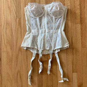 ‘Merry Widow’ Ivory Corset - Vintage