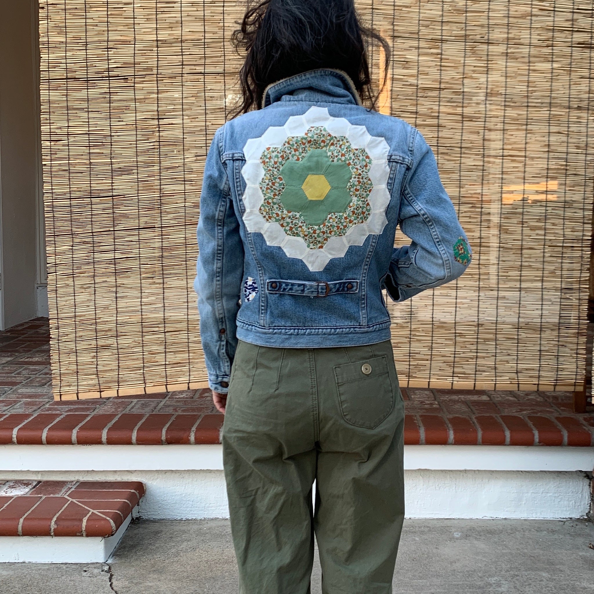Denim Jacket- Quilted appliqué