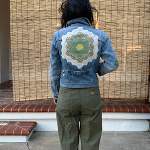 Denim Jacket- Quilted appliqué