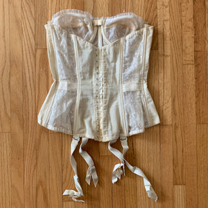 ‘Merry Widow’ Ivory Corset - Vintage
