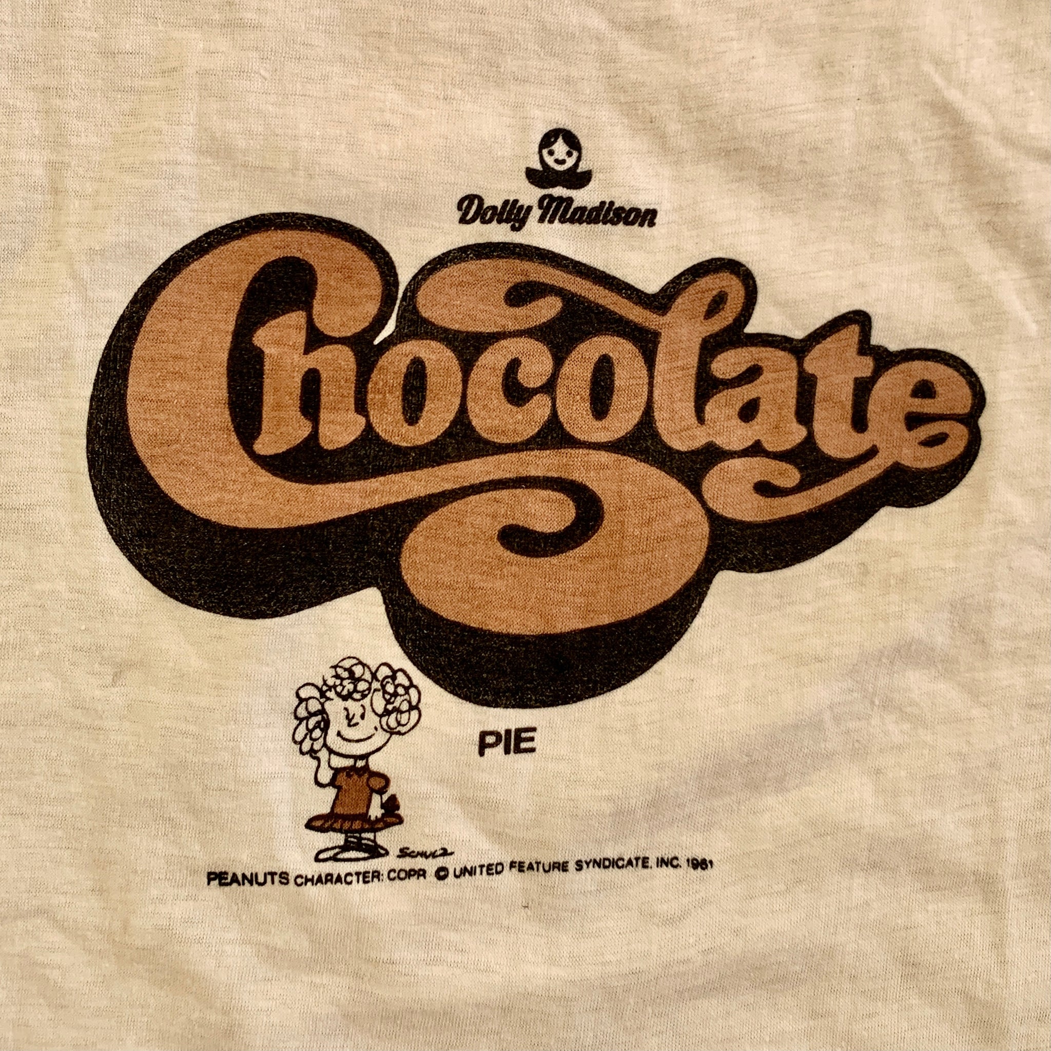 Peanuts ‘Chocolate’ Tee - Vintage